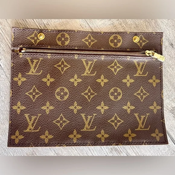Authentic LOUIS VUITTON MonogramPouch insert Toiletry Clutch